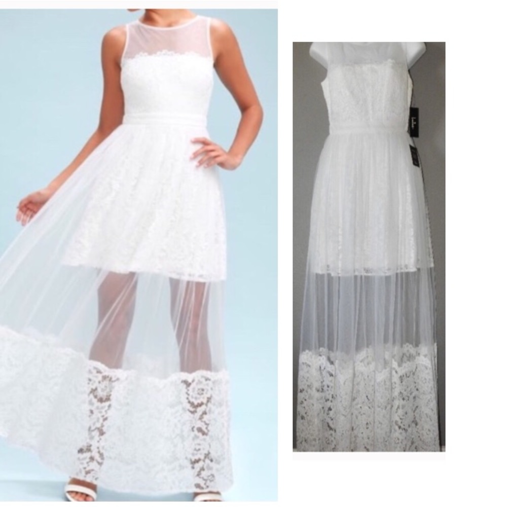 New Lulus Bride/Wedding Lace Dress Medium